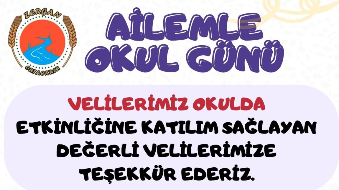 AİLEMLE OKUL GÜNÜ
